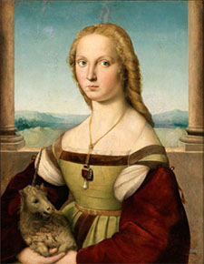 Raphael (1505–06) Portrait of a Lady with a Unicorn