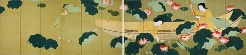 KIKUCHI Keigetsu, Lotuses, 1917