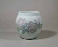 KUSUBE Yaichi, Flower Vase, “Cool Morning”, Saien technique, 1983