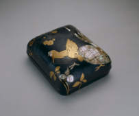 SUGIBAYASHI Kokou / Design: ASAI Chu, Letter Box with Hens and Plum Blossoms, 1906