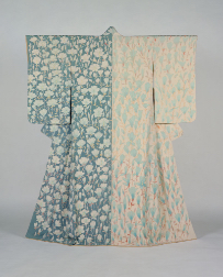 KIMURA Uzan, Kimono “Flowers”, Yuzen Dyeing, 1965