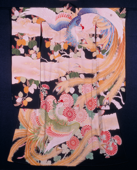TABATA, Kihachi III Long-sleeved kimono, Phoenix and Paulownia Motif, 1954 [on View: Sept. 10–Oct. 27]
