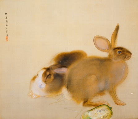 NISHIMURA Goun, Rabbits, c. 1928