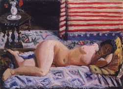 小出楢重《横たわる裸女（B）》1928年