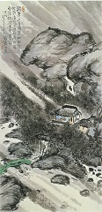 富岡鉄斎《夏景山水図》1912年