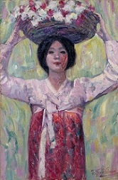 藤島武二《花籠》1913年