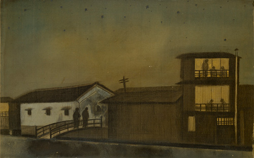 伊藤柏台《木屋町夜景》1915年