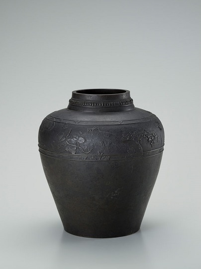 山本安曇《信濃高原の叙情白銅花瓶》1920年
