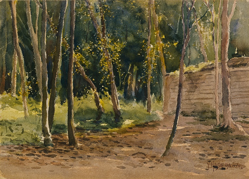 長谷川良雄《糺の森》1905年